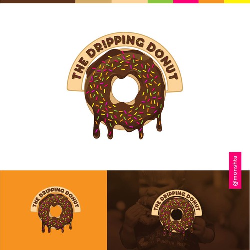 The Dripping Donut Logo