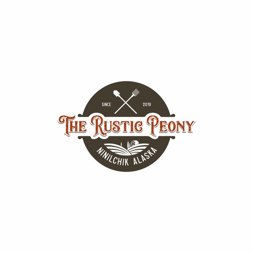 The Rustic Peony Logo