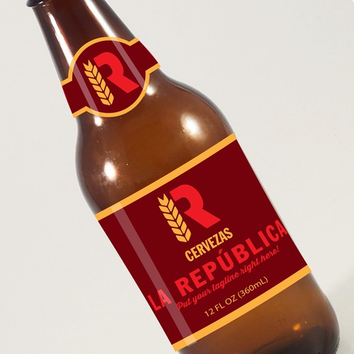 Logo and label for Spanish beer