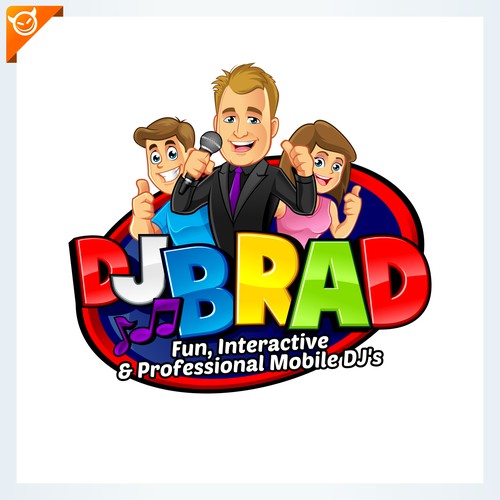 design logo for:"DJ BRAD"