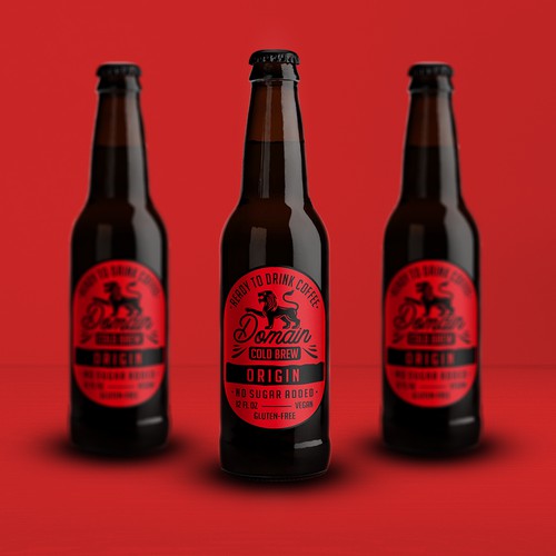 Modern/vintage Cold Brew Coffee Label Design