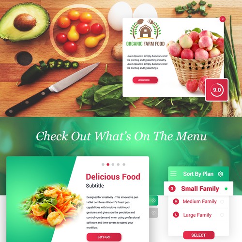 Delicious "Food love" Website Design