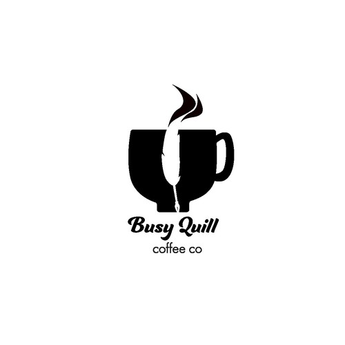Fun illustrative logo concept for a coffee company
