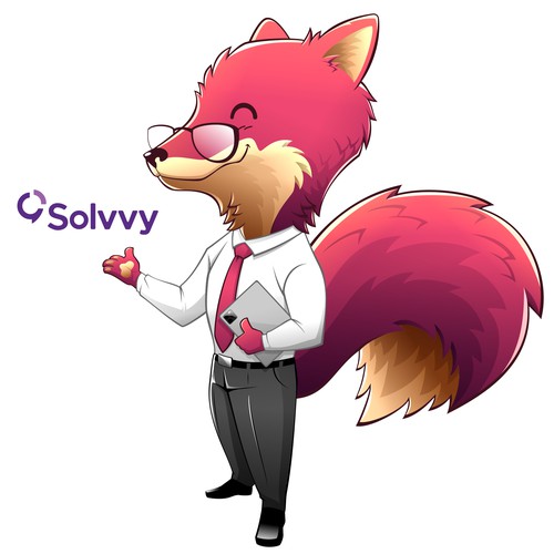 Fox Mascot for Solvvy