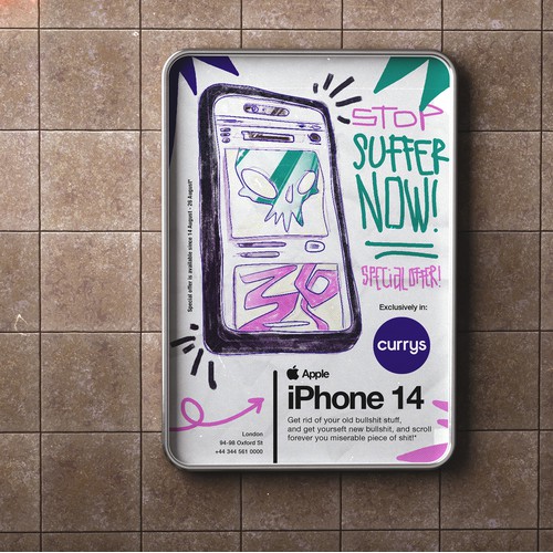 iPhone 14 Retail Marketing Poster