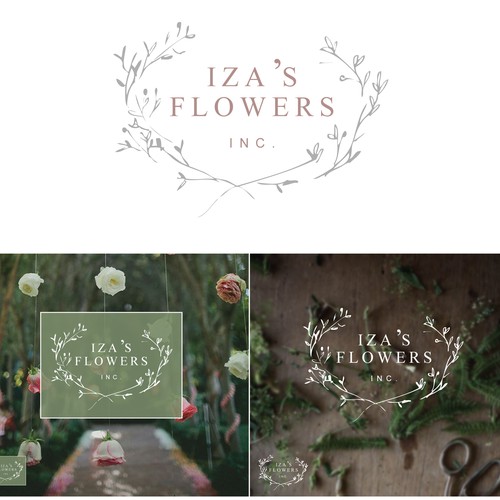 Create a high end look for a floral and event design rebrand