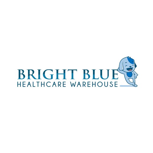 logo and character concept for Bright Blue