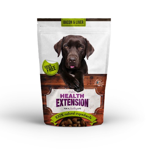 Dog food packaging design