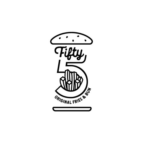 Logo for Fifty Five - original fries & buns