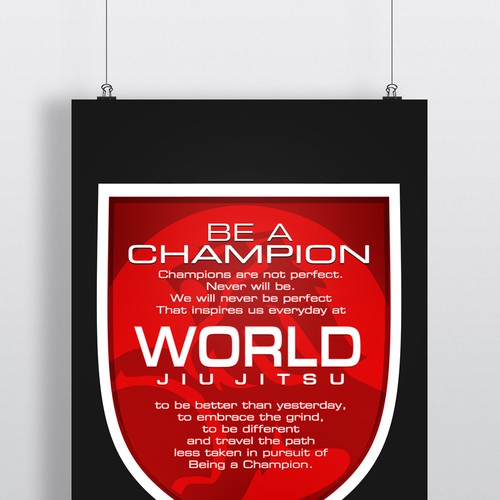 Poster for a Jiu Jitsu organisation