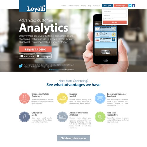 Loyalli needs a new website design! 