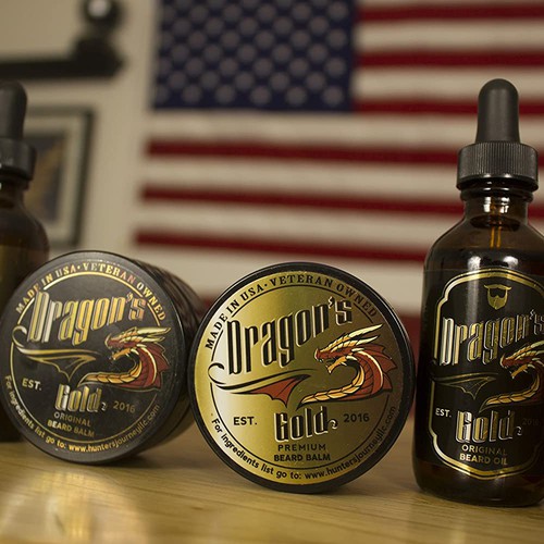 Dragon's Gold packaging design.