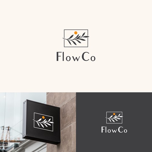 Natural Minimalist Logo Concept for FlowCo