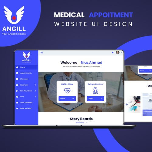Online + Physical Doctor Appointment Web Ui