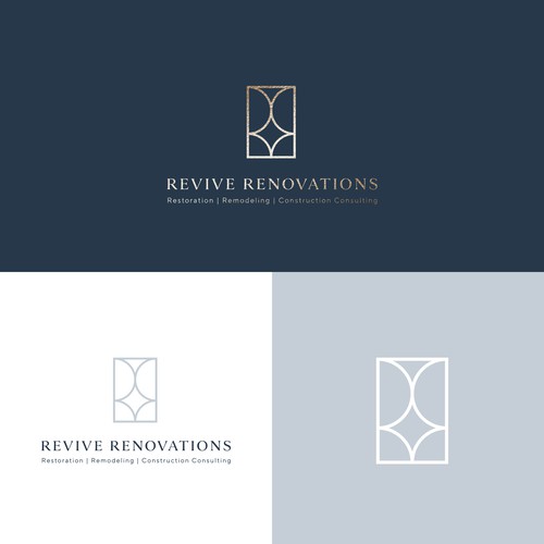 Clean and minimalist logo for construction company