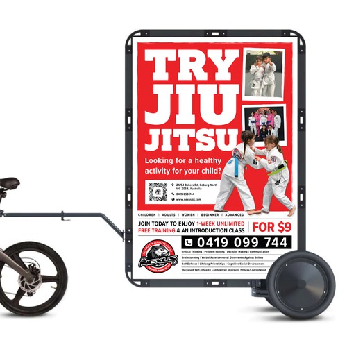 Nexus Jiu-Jitsu Bike Trailer Poster