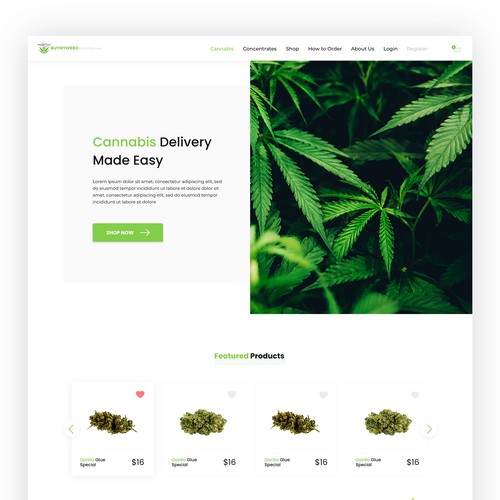 Cannabis Web Design Contest