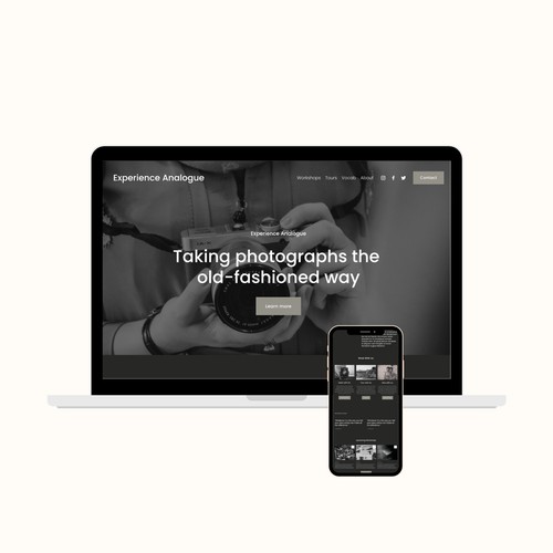 Squarespace Site for Analogue Photographer