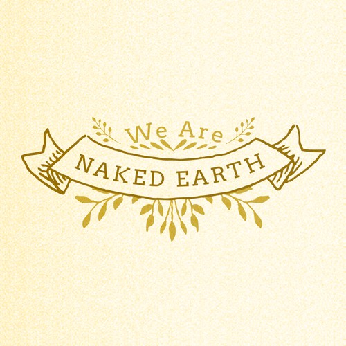 Raw, natural skincare brand WE ARE NAKED EARTH needs simple striking logo