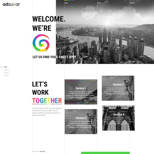 Responsive theme based unique web design