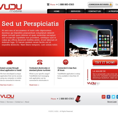New website design wanted for VuduMobile