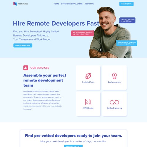 Design Web for TeamsClick