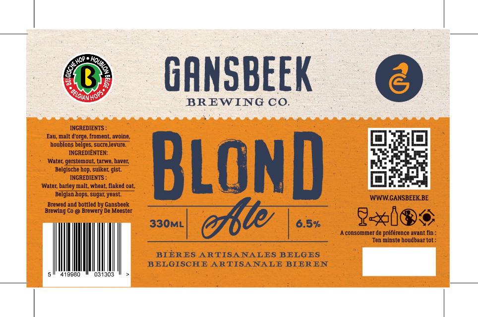 Gansbeek beers label