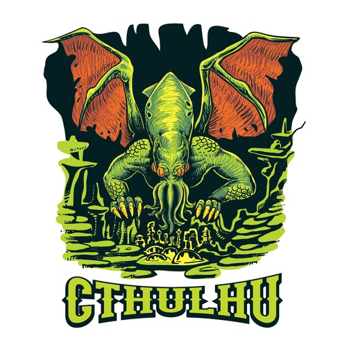 Cthulhu t shirt design