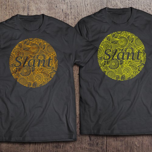 design  flat t-shirt give SLANT