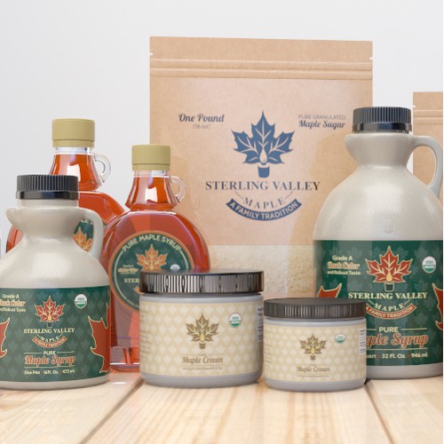 Maple Syrup Label Design