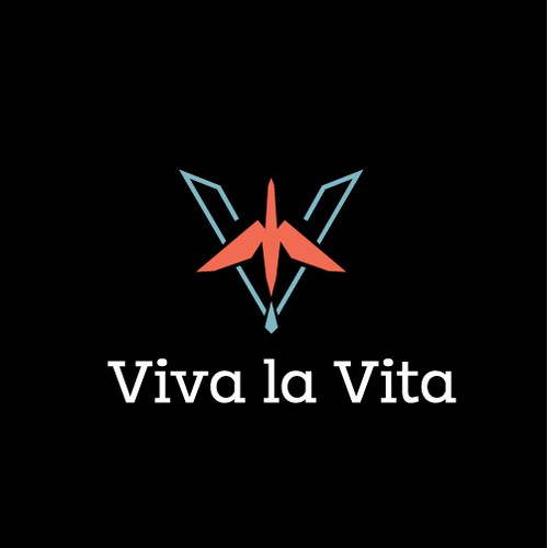 Geometric Flight: Letter V + Bird Logo Concept