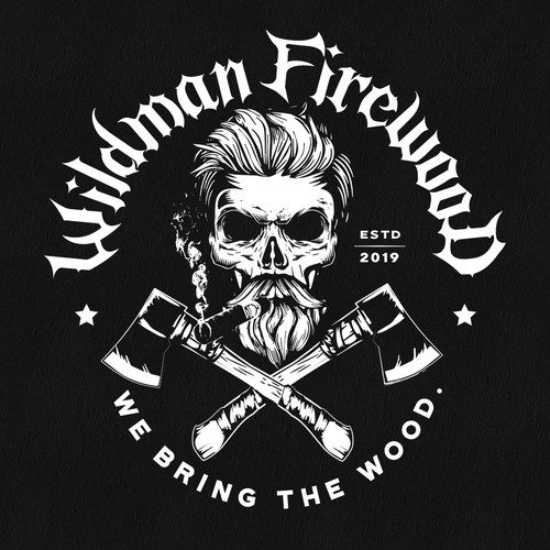 Logo design for Wildman Firewood