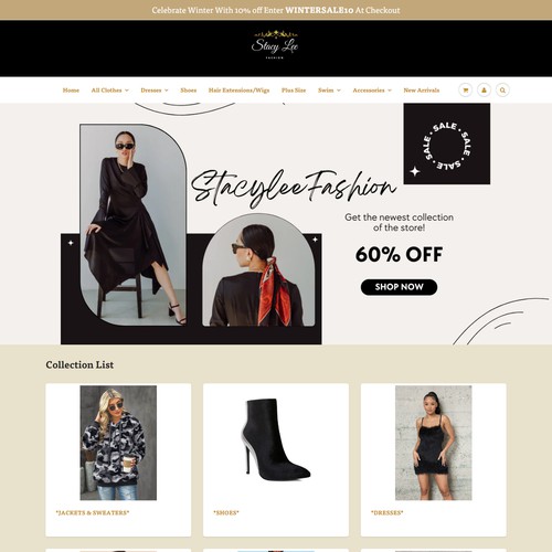 Stacy Lee Fashion Shopify Dropshipping Store  
