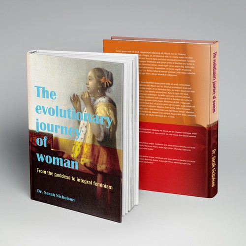 Create a book cover for an evolutionary history of women