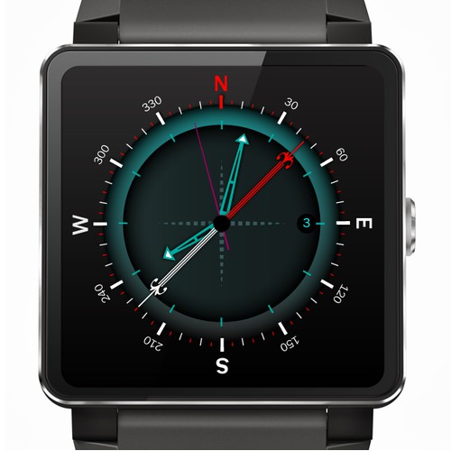 Skin design for Smartwatch with compass