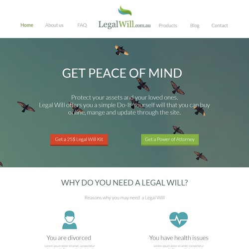 Create A Cool, Modern & High Converting Website for LegalWill