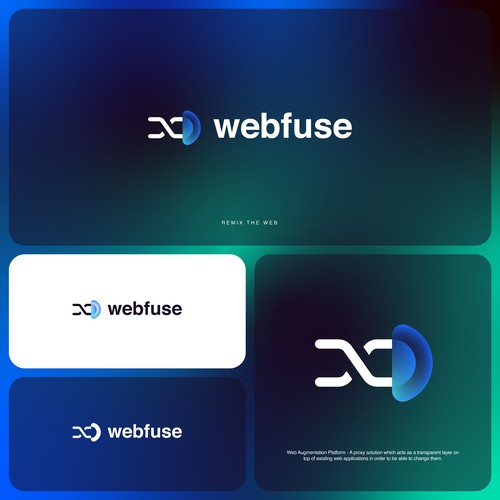 A Techy Translucent Logo for a Web Augmentation Platform