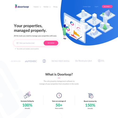 Modern website for a Real Estate Saas product