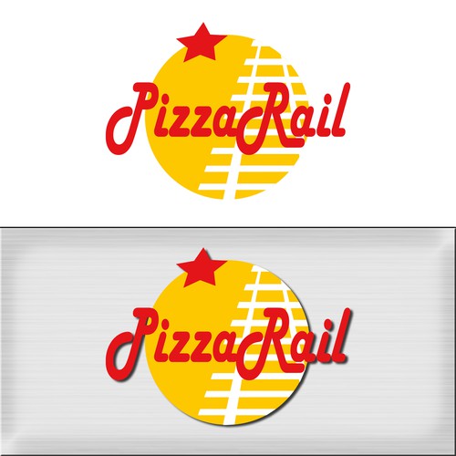Logo Design for Railway Station Pizza Restaurant