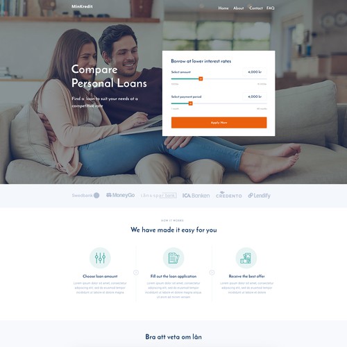 Web Design for Loan Company