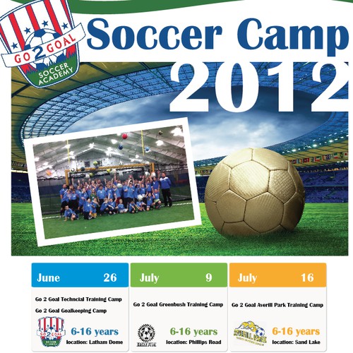 Poster design for soccer camp