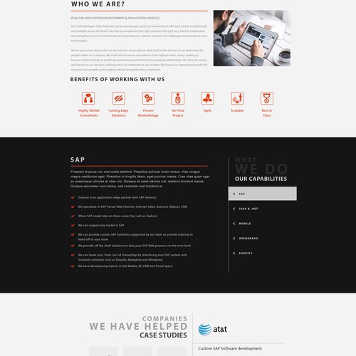 Zealcom Website Design Concept