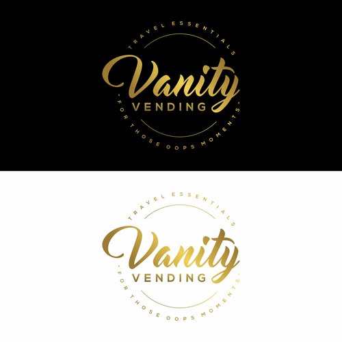 Vanity Vending Travel Essentials logo design