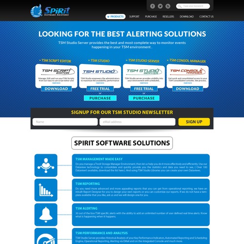 Alerting Feature Landing Page