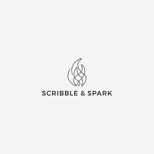 Bold logo for Scribble & Spark