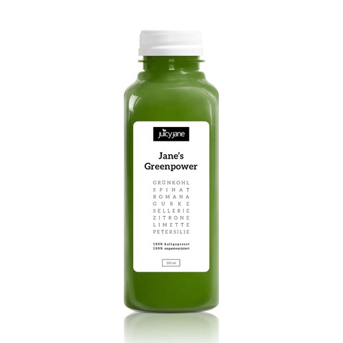 Cold Pressed Juice Label Design