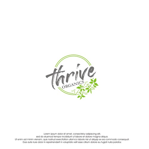 logo concept for Thrive organics