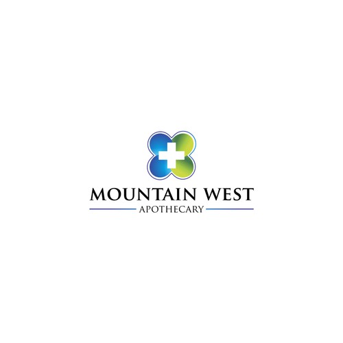 Simple Logo for Mountain West Apothecsry