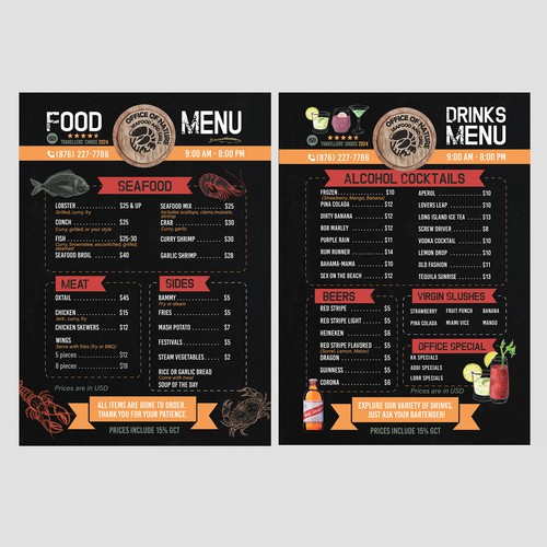 Office of Nature menu