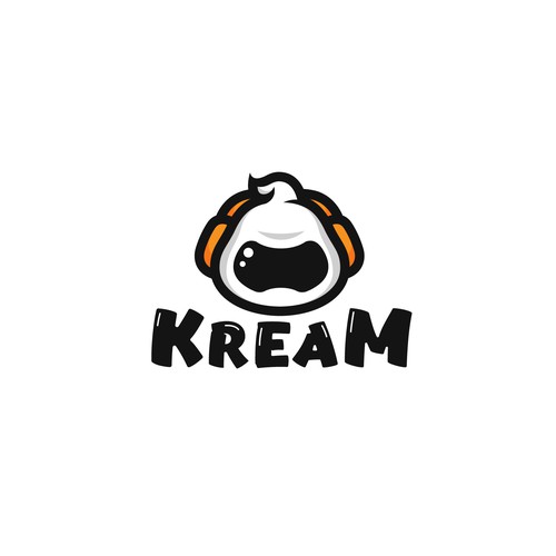 cream headphone